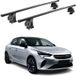 Omac Barres de toit transversales en acier pour Opel Corsa F 2019-2026 – Tüv / Din 75302:2019 – Antivol inclus – Rainure en T (accessoires) – Charge max 75 kg – 2 barres – Noir