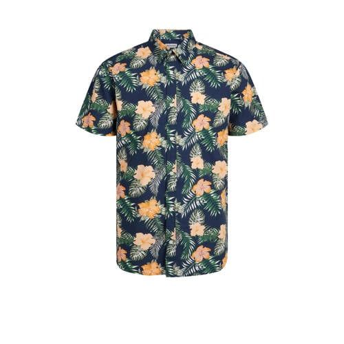 JACK & JONES JJCHILL Regular Fit Overhemd - Navy Blazer All Over Print