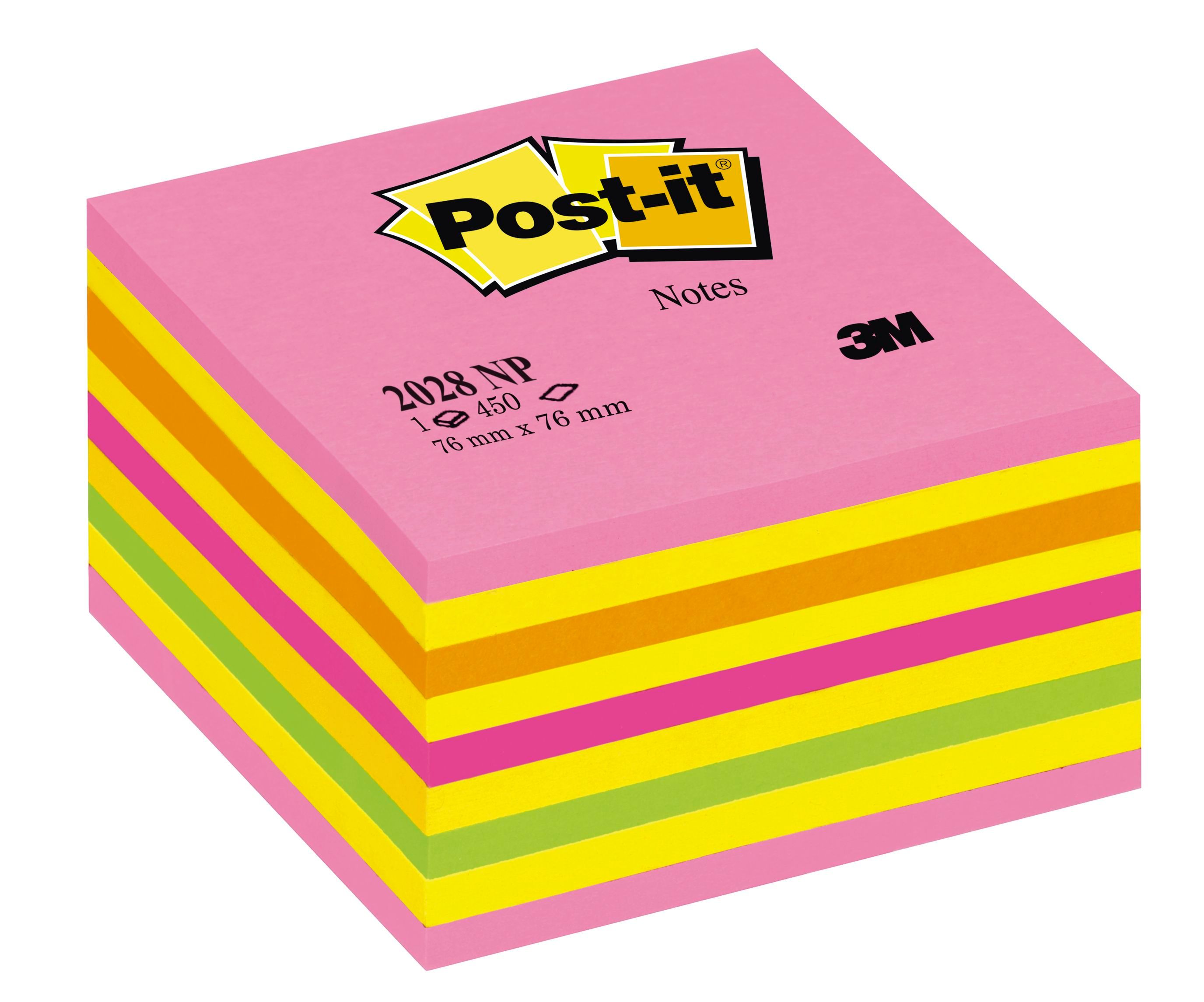 Post-it Würfel 2028NP - Multi - 7,6 x 7,6 cm