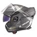 LS2 Modulaire motorhelm ADVANT X CARBON HORIZON Silver Grey, XS