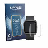 Savvies - Screenprotector voor Pebble Time 2 2026 - Folie Beschermfolie transparant volledig dekking 4 Stuks