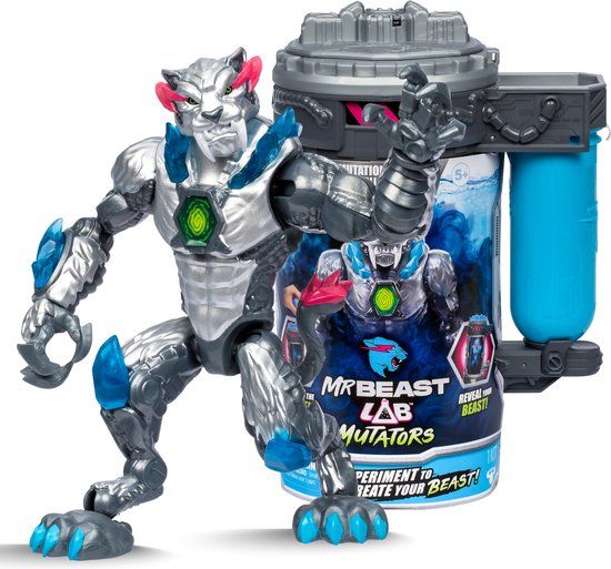 MrBeast Lab Mutators - Mutatie Kamer Metallic Panther - Actiefiguur