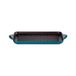 Le Creuset Geëmailleerde gietijzeren rechthoekige grillplaat, 32 cm, diep groenblauw