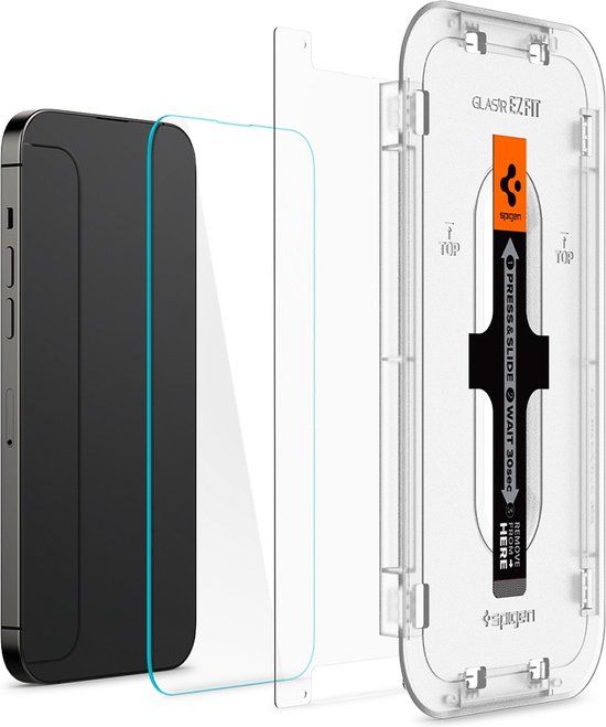 Spigen Glas.tR EZ Fit Screenprotector iPhone 14 Pro (2-pack) - Gehard Glas