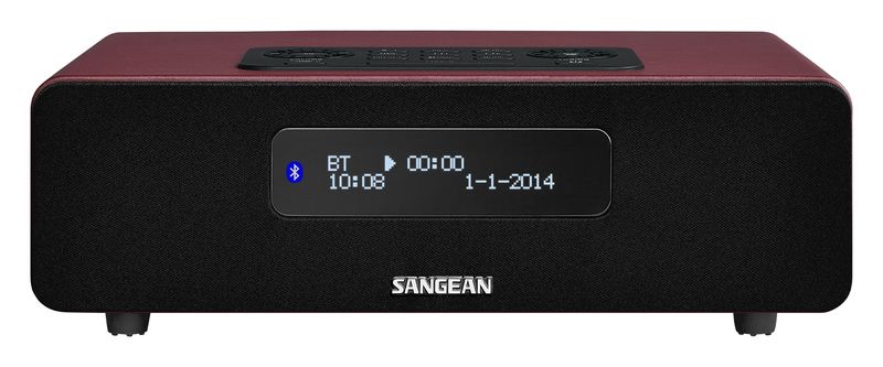 Sangean DDR-36 Personal Digital Radio - DAB+, FM, Bluetooth, Rood