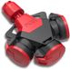 PCE 253842-sr 3-weg koppeling TopTaurus2 massief rubber met scharnierend deksel, natuurlijke LED, IP54 rood