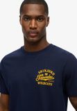 Superdry Athletic T-shirt Heren Blauw Maat S