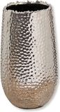 Boltze Vaas - zilver - keramiek - 31 cm hoogte