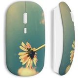 Maniacase Gele Bloemen Draadloze Muis