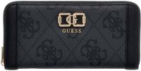 GUESS Karnilla Logo Large Zip Around Wallet Coal Logo