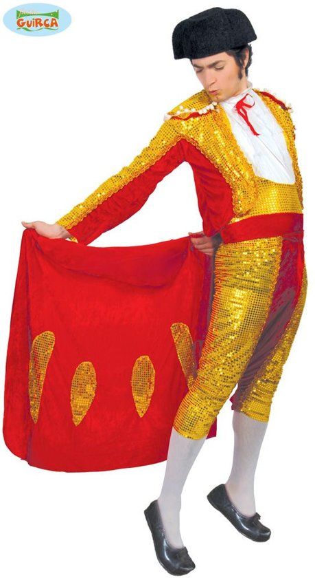 Guirca Spaans & Mexicaans Kostuum Miguel De Onverschrokken Torero Man Maat 52-54 Carnaval kostuum Verkleedkleding
