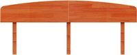 vidaXL Hoofdbord - 200 cm - Massief Grenenhout - Wasbruin