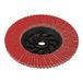 Draper 87480 Expert keramische klepschijf, 115 mm, M14, 60 korrel, rood, één maat