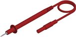SKS Hirschmann PL 2700 S r Câble de mesure [Pointe de test 4 mm] 1,00 m Rouge 1 pièce