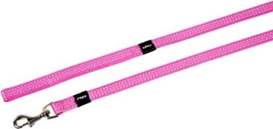 ROGZ FOR DOGS Snake Long Hondenriem 16 mm x 1.8 m - Roze