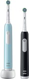 Oral B Oral-B Pro Series 1 - Elektrische Tandenborstel Duo - Zwart/Blauw - 2 Handvatten