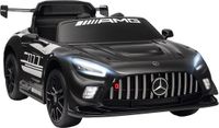 AIYAPLAY Mercedes Elektrische auto voor kinderen, 12 V, 2 motoren, 3-8 jaar, zwart