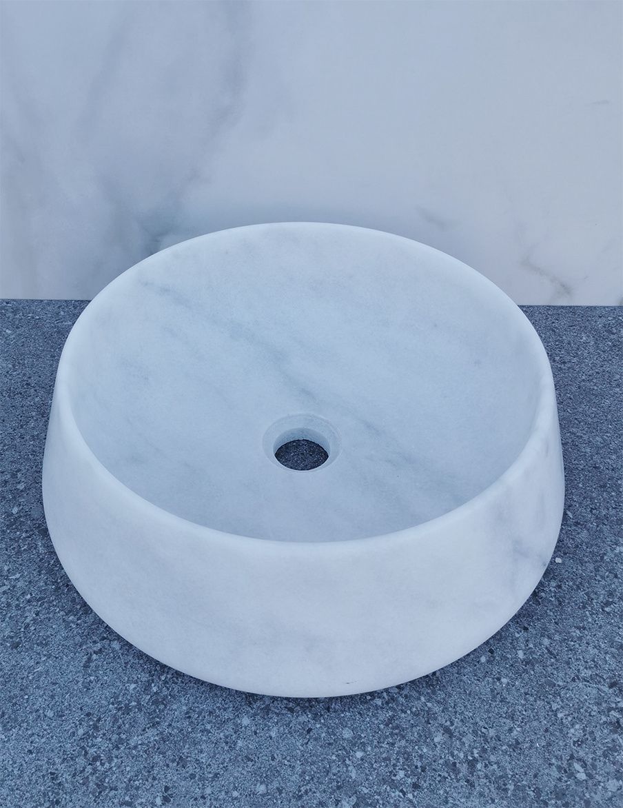 Badkamerplanet Waskom Marmer Imperial White - EAN: 7448112547588