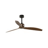 Faro Copper Plafondventilator met Afstandsbediening - Mat Zwart, Walnoot, Koper - Ø 128 cm