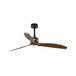 Faro Copper Plafondventilator met Afstandsbediening - Mat Zwart, Walnoot, Koper - Ø 128 cm