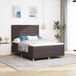 Maison Exclusive - Lit boxspring avec matelas marron foncé 140 x 190 cm tissu