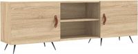 vidaXL Tv-meubel 150x30x50 cm bewerkt hout sonoma eikenkleurig