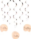 Folat Hangdecoratie Elegant Lush Blush - 5 stuks