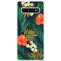 Samsung Bedrukt siliconen hoesje compatibel met Galaxy S10 Plus Tropical