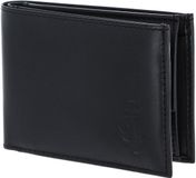 oxmox Leren portemonnee Leather RFID Protect Pocketbörse Freedom Anchor Embossed Black zwart