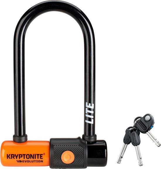 Kryptonite Evolution Lite Mini-6 Beugelslot - ART-2 - Oranje/Zwart