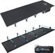 Markenlos Bol Compact opklapbed van volledig aluminium, ultralicht, comfortabel om te slapen, draagbaar campingbed voor kamperen, wandelen, trekking, backpacken,