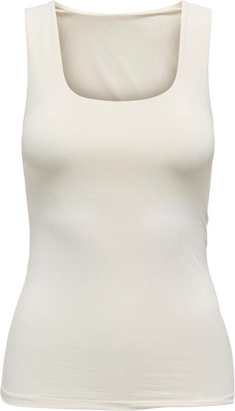 ONLY ONLEA S/L 2-WAYS FIT TOP JRS NOOS Women's Top - Size L - Cloud Dancer