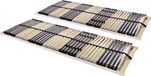 Maison Exclusive - Cadres à lattes (lot de 2) avec 42 lattes, 7 zones, 90 x 200 cm