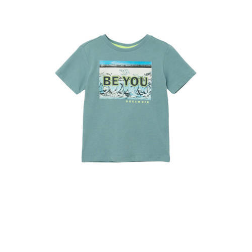 s.Oliver s.Oliver T-shirt met printopdruk turquoise
