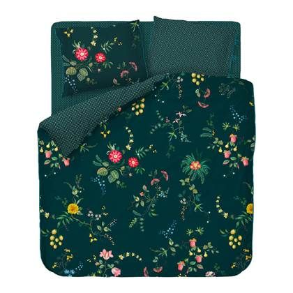 PIP studio Studio Fleur Dekbedovertrek 240 x 220 cm - Blauw