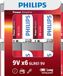 Philips Power Alkaline 9v 6 stuks