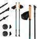 KADVA Nordic Walking-stokken Luna blauw, verstelbare maat 69-135 cm, draaisluitsysteem voor veilige en eenvoudige lengtewisseling, handgreep van duurzaam PP en kurk
