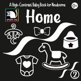 Contrast Book Home Simple Black-and-White Images for Newborns Aged 0–12 Months: Promotes Sensory and Visual Development in Infants
