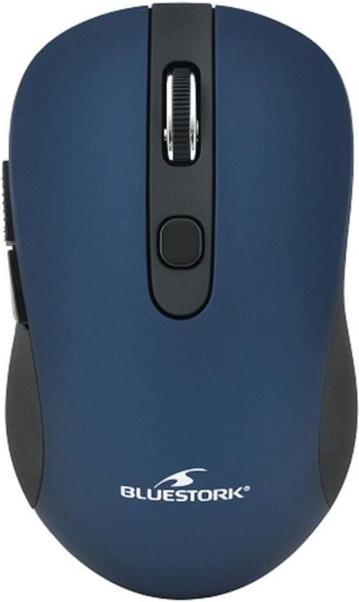 Blue Stork Draadloze muis - 2,4 GHz - 6 knoppen - Blauw