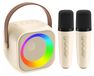 Karaokeset enfants Machine à karaoké - 2 microphones - Haut-parleur Bluetooth - Rose, 3 à 12 ans