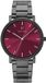 PIERRE-LANNIER.FR SASU Horloge Essential Heren Polshorloge Rood Staal Analoog Quartz 40.5 mm