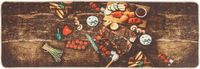 vidaXL Keukenmat wasbaar 60x180 cm meerkleurig
