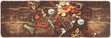 vidaXL Keukenmat wasbaar 60x180 cm meerkleurig