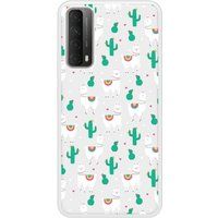P Smart 2021 Cactus et Alpaga Bedrukt siliconen hoesje
