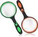 Merkloos PromoHome Vergrootglas Set - 2 Handloepen 65mm met Comfortgreep voor Detailwerk
