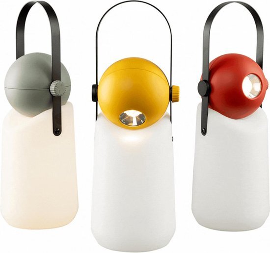 Weltevree | Guidelight | Multifunctionele &amp; Oplaadbare Lantaarn voor Buiten | Windlicht, Zaklamp, Camping Lamp, Buitenlamp, Sfeerlamp | Spatwaterdicht | Sfeerlicht Buitenverlichting | Goud Geel RAL 1004