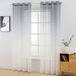 OEM Shenzhen Haorui Industrial Technology Co., Ltd. Lichtdoorlatende gordijnen met linnenlook / transparante - transparent curtains 2,45L x 3,56B meter