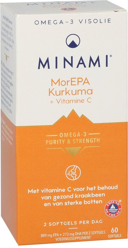 Minami MorEPA Kurkuma + Vitamine C Softgels 60 stuks