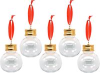 Stern Fabrik Kerstballen vulbaar - Transparant - Kunststof - 18 stuks - 6 cm