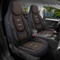 Bremer Sitzbezüge GmbH Autostoelhoezen voor VW Polo Bj ab 2017 – Stoelhoezen voor bestuurder en passagier in Zwart/Bruin
